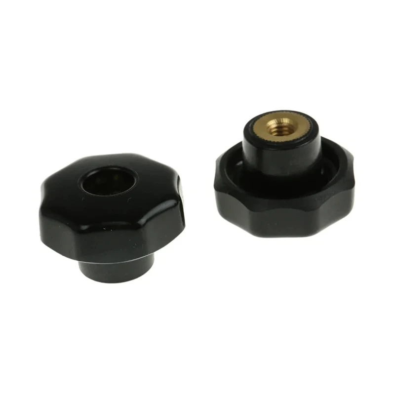 RS PRO Black Duroplast Multiple Lobes Clamping Knob, M6 Threaded Through Hole 686-193