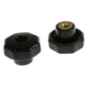 RS PRO Black Duroplast Multiple Lobes Clamping Knob, M6 Threaded Through Hole 686-193