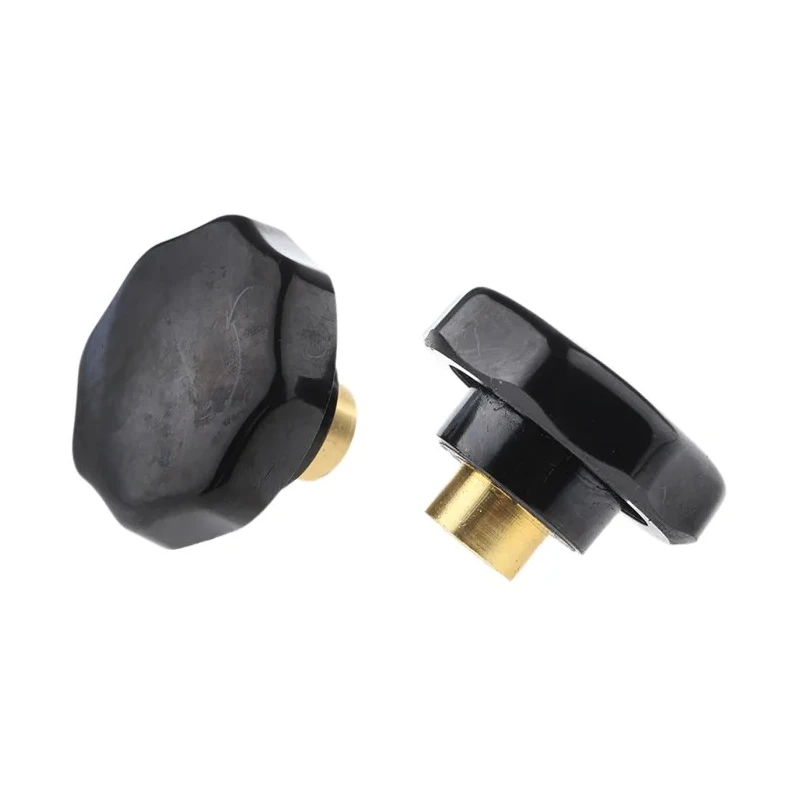 RS PRO Black Multiple Lobes Clamping Knob M10 Threaded Hole 44 mm Diameter 15 mm Thread Length 686-187