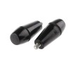 RS PRO Steel Tapered Handle Thread Size M5 x 5 mm, Wood Reinforced Phenolic Handle, Steel Shaft, Black Finish 686-200