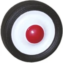 Guitel Hervieu Rubber Trolley Wheel 50kg Load Capacity, 150mm Diameter, 38mm Width, Polypropylene Hub PD15012-71/38