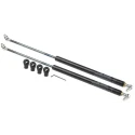 RS PRO Steel Gas Strut with Ball & Socket Joint, 464 mm Extended Length, 200 mm Stroke Length SWY8060600057