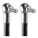 RS PRO Steel Gas Strut with Ball & Socket Joint, 480mm Extended Length, 200mm Stroke Length SWV4101000018