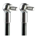 RS PRO Steel Gas Strut with Ball & Socket Joint 445 mm Extended Length 200 mm Stroke Length SWV1080800028
