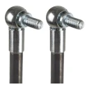 RS PRO Steel Gas Strut with Ball & Socket Joint 880 mm Extended Length 400 mm Stroke Length SWV4101000020