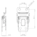 Savigny Stainless Steel Toggle Latch 30 mm Length 19.5 mm Width 6.5 mm Depth 40018 IB