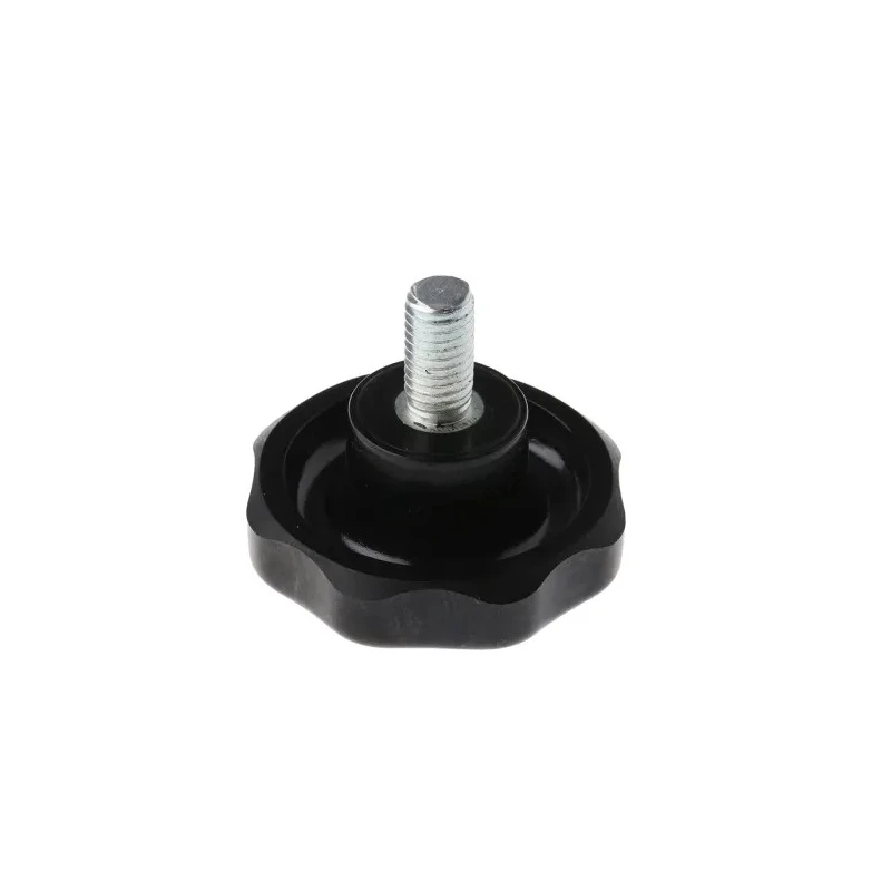RS PRO Black Multiple Lobes Clamping Knob M10 Threaded Stud 57 mm Knob Diameter 20 mm Thread Length 686-137