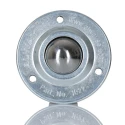 ALWAYSE Ball Transfer Unit with 32 mm Ball Diameter, 3-Hole Flange Mount, Steel Case and Ball, Maximum Load 125kg 102213