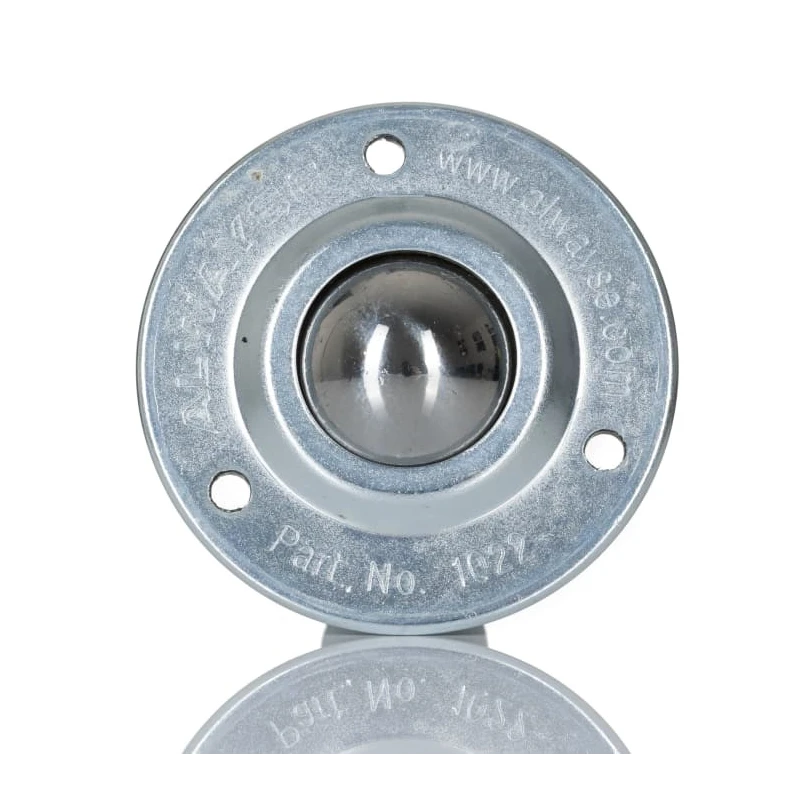 ALWAYSE Ball Transfer Unit with 32 mm Ball Diameter, 3-Hole Flange Mount, Steel Case and Ball, Maximum Load 125kg 102213