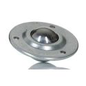 ALWAYSE Ball Transfer Unit with 32 mm Ball Diameter, 3-Hole Flange Mount, Steel Case and Ball, Maximum Load 125kg 102213