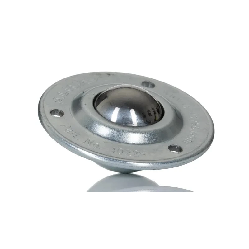ALWAYSE Ball Transfer Unit with 32 mm Ball Diameter, 3-Hole Flange Mount, Steel Case and Ball, Maximum Load 125kg 102213
