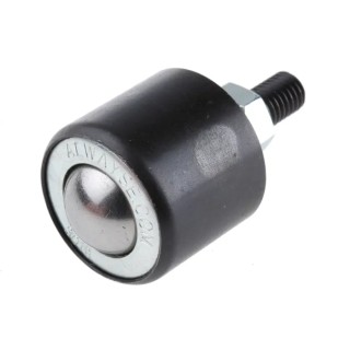 ALWAYSE Ball Transfer Unit with 19 mm Ball Diameter, Stud Mount, 500kg Load Capacity, Solid Steel Case 301923