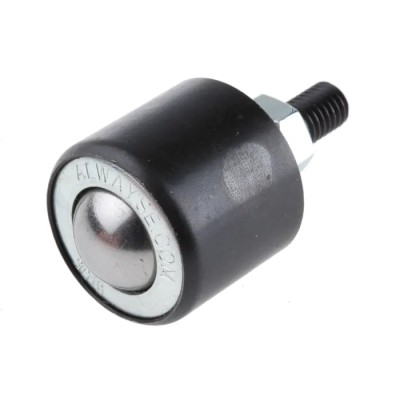 ALWAYSE Ball Transfer Unit with 19 mm Ball Diameter, Stud Mount, 500kg Load Capacity, Solid Steel Case 301923
