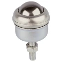 ALWAYSE Ball Transfer Unit with 39.7 mm Diameter Steel Stud Mount 140kg Load Capacity 20051342