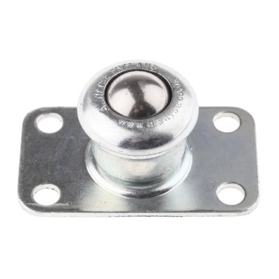 ALWAYSE Ball Transfer Unit with 19 mm Diameter Steel 4-Hole Flange Mount 65.1mm x 38mm 300513