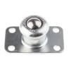ALWAYSE Ball Transfer Unit with 19 mm Diameter Steel 4-Hole Flange Mount 65.1mm x 38mm 300513