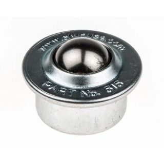ALWAYSE Ball Transfer Unit with 15 mm Diameter Steel Circular Flange Mount 45kg Load Capacity 515013