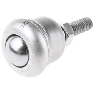 ALWAYSE Ball Transfer Unit with 19 mm Ball Diameter Stainless Steel Case and Ball Stud Mount M8 x 30mm 30021530