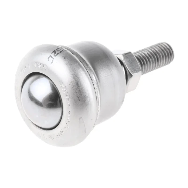 ALWAYSE Ball Transfer Unit with 19 mm Ball Diameter Stainless Steel Case and Ball Stud Mount M8 x 30mm 30021530