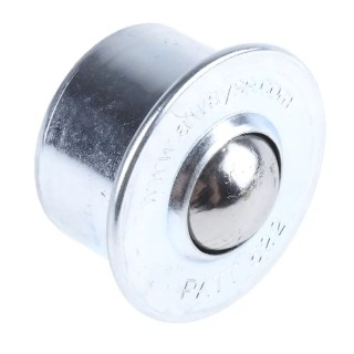 ALWAYSE Ball Transfer Unit Circular Flange Mount 22 mm Ball Diameter Steel Case Steel Ball 160kg Max Load 45 mm 522013