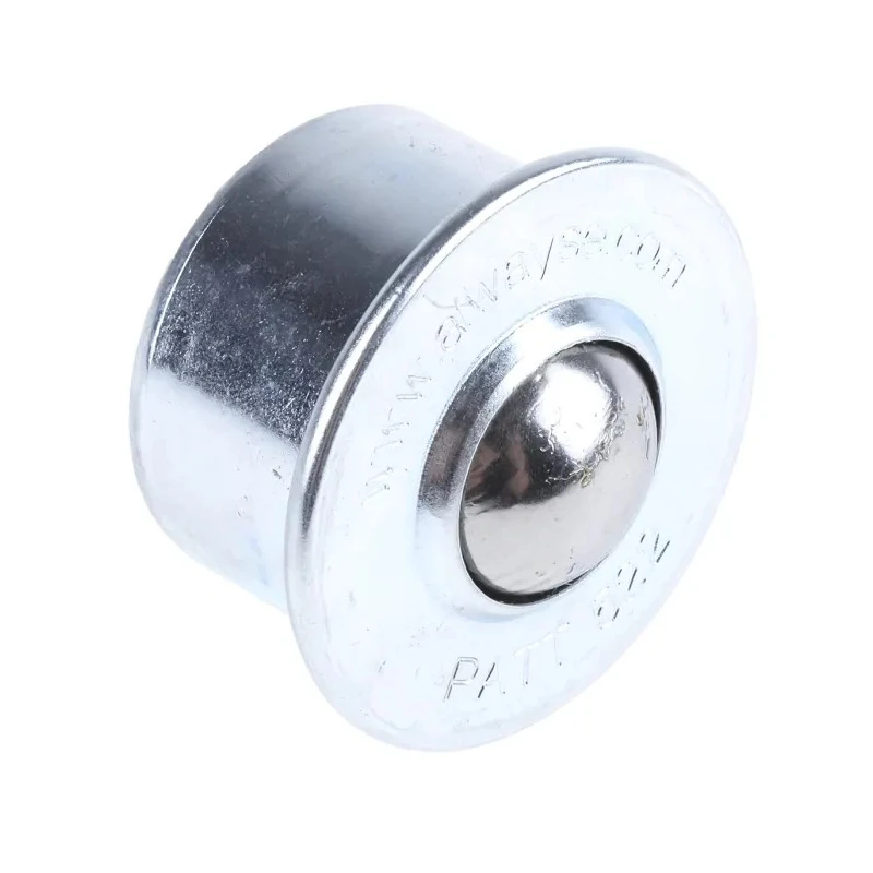 ALWAYSE Ball Transfer Unit Circular Flange Mount 22 mm Ball Diameter Steel Case Steel Ball 160kg Max Load 45 mm 522013