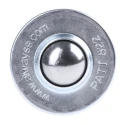 ALWAYSE Ball Transfer Unit Circular Flange Mount 22 mm Ball Diameter Steel Case Steel Ball 160kg Max Load 45 mm 522013