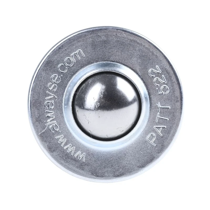ALWAYSE Ball Transfer Unit Circular Flange Mount 22 mm Ball Diameter Steel Case Steel Ball 160kg Max Load 45 mm 522013