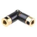 Huco Universal Joint Brass Plain Bored Hub 7.1mm Diameter 27.2mm Length 103.06.1616