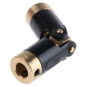 Huco Universal Joint 1 Plain Bored Hub 11.1mm Diameter, 37.6mm Length, Brass Material 103.09.2020