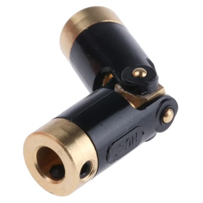 Huco Universal Joint 1 Plain Bored Hub 11.1mm Diameter, 37.6mm Length, Brass Material 103.09.2020