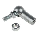 RS PRO Steel M6 Ball & Socket Joint Zinc Plated Steel Ball Diameter 10mm Overall Length 32.5mm Overall Width 30mm 689-401