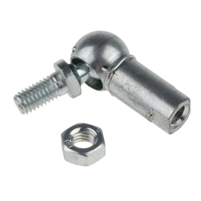 RS PRO Steel M6 Ball & Socket Joint Zinc Plated Steel Ball Diameter 10mm Overall Length 32.5mm Overall Width 30mm 689-401