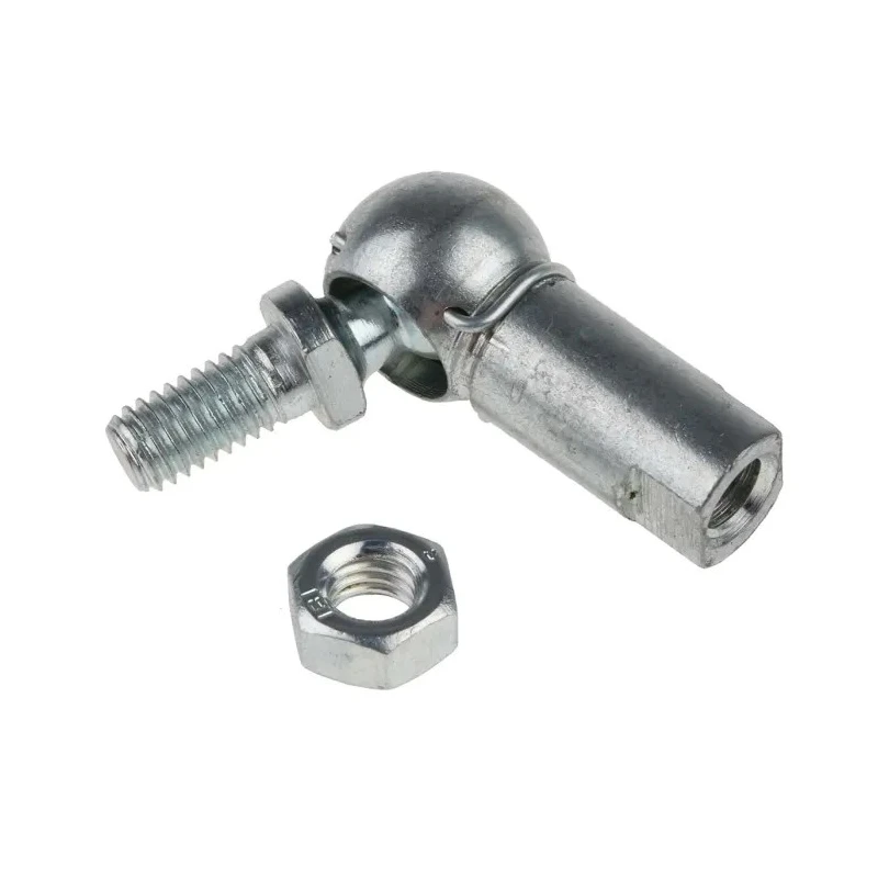 RS PRO Steel M6 Ball & Socket Joint Zinc Plated Steel Ball Diameter 10mm Overall Length 32.5mm Overall Width 30mm 689-401