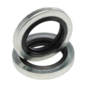 RS PRO Nitrile Rubber (NBR) Bonded Seal Washer, 10.37 mm ID, 15.88 mm OD, 2.03 mm Thickness 689-467