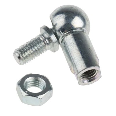 RS PRO Steel M10 Ball & Socket Joint, Zinc Plated Steel, 16mm Ball Diameter, 47mm x 47.5mm 689-423