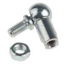 RS PRO Steel M10 Ball & Socket Joint, Zinc Plated Steel, 16mm Ball Diameter, 47mm x 47.5mm 689-423