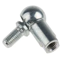 RS PRO Steel M10 Ball & Socket Joint, Zinc Plated Steel, 16mm Ball Diameter, 47mm x 47.5mm 689-423
