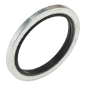 RS Pro Nitrile Rubber (NBR) Bonded Seal Washers 27.05 mm ID, 34.93 mm OD, 2.5 mm Thickness 689-502