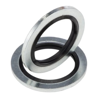 RS Pro Nitrile Rubber Bonded Seal Washer 16.7 mm ID 24 mm OD Shore 70 Hardness 689-546