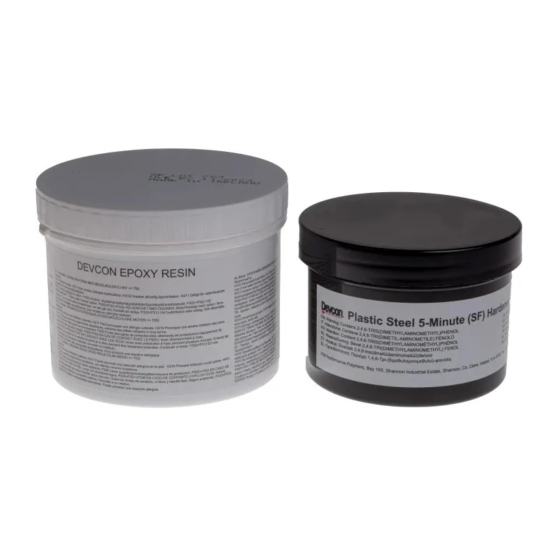 ITW Devcon DEVCON Plastic Steel 5 Minute Putty (SF) Resin Adhesive Epoxy Grey Putty, Mix Ratio 1.7:1, Machinable 691-173