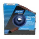 Norton Abrasive Paper Roll 25 m Length 25 mm Width P100 Grit Fine Grade 63642531815