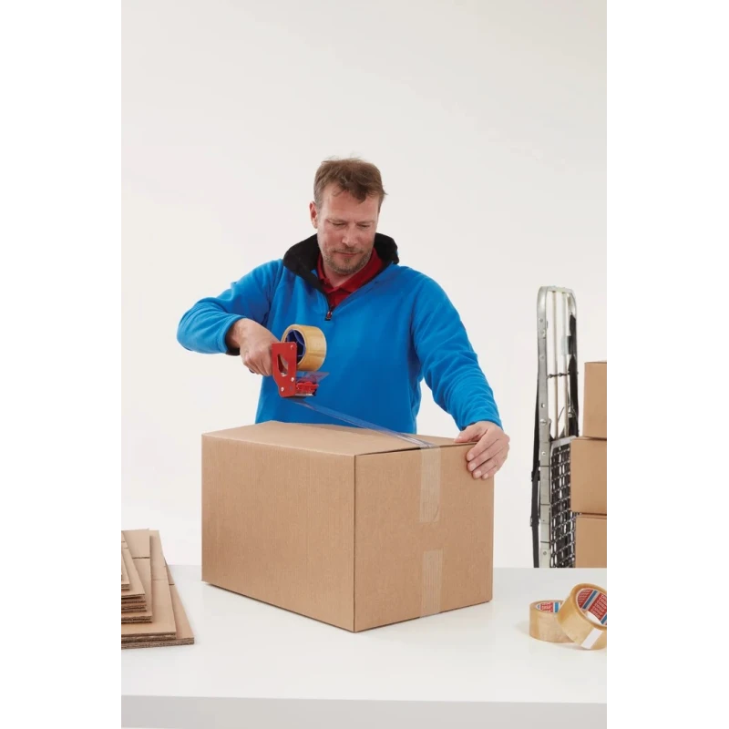 Tesa Transparent 4089 Packing Tape 66 m x 50 mm Natural Rubber Adhesive 30°C to 100°C 04089-00252-06