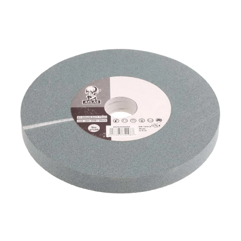 Norton Silicon Carbide Abrasive Wheel, 200 mm Diameter, P120 Grit, Fine 69936623796