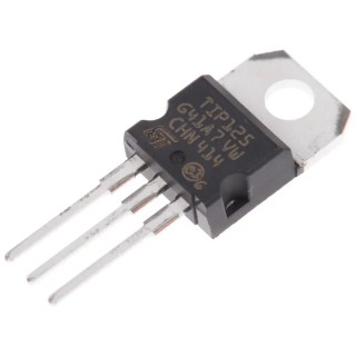 STMicroelectronics Darlington Transistor PNP 5 A 60 V 1000 hFE 3-Pin TO-220 TIP125