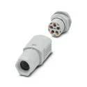 Phoenix Contact IPD Series Power Connector, 5-Contact, 20A Current, Light Grey 1047344