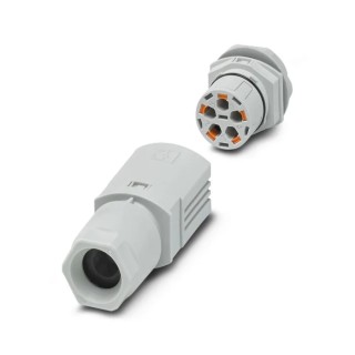 Phoenix Contact IPD Series Power Connector, 5-Contact, 20A Current, Light Grey 1047344
