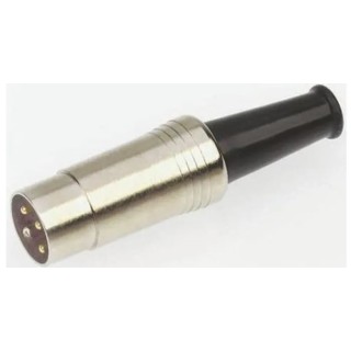 RS PRO 5 Pole Straight Standard DIN Plug, 50V, Screw Termination, Male Cable Connector 251-4185