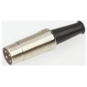RS PRO 5 Pole Straight Standard DIN Plug, 50V, Screw Termination, Male Cable Connector 251-4185