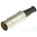 RS PRO 5 Pole Straight Standard DIN Plug 50V Screw Cable Male 251-4191