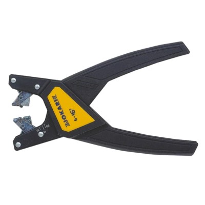 Jokari Wire Stripper, 6 to 16 mm² Stripping Range, Titanium Nitride Coated, Ergonomic Soft Grip 16mm Overall Length 20090